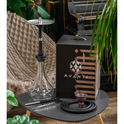 Кальян Avanti Large - Black (+ Колба Чаша Щипцы)