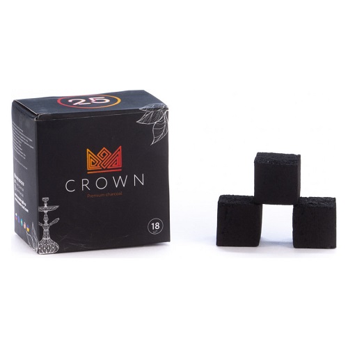 Кокосовый уголь для кальяна Crown 18 шт (25 мм)