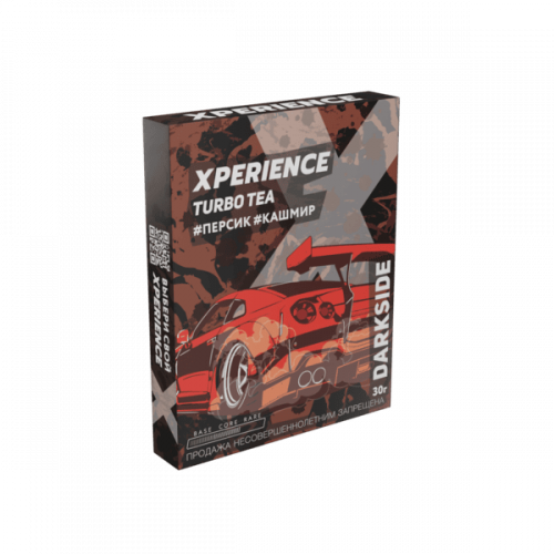 Табак для кальяна Dark Side Xperience - Turbo Tea (Персик Кашмир) 30 гр