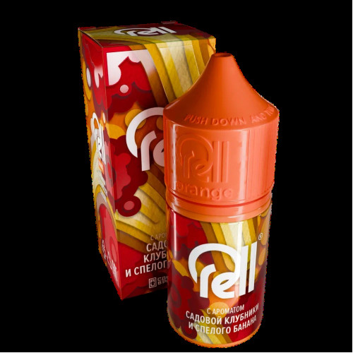 Ароматизатор Rell Orange - Strawberry Banana (Клубника Банан) 14 мл (на 30 мл)