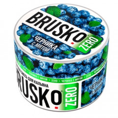 Бестабачная Смесь Brusko Zero - Черника с Мятой 50 г