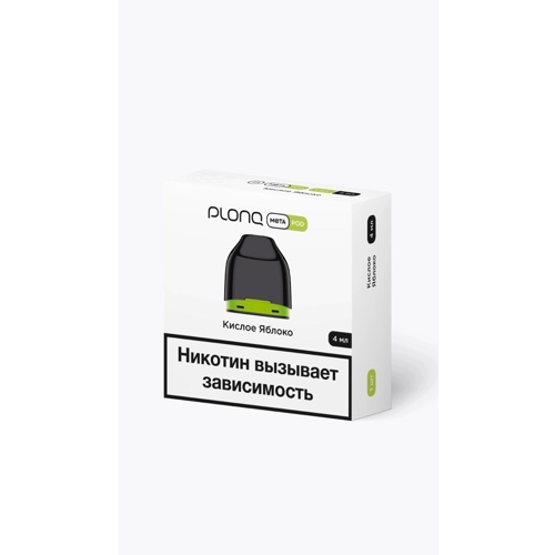 Картридж PLONQ Meta - Кислое Яблоко (М)