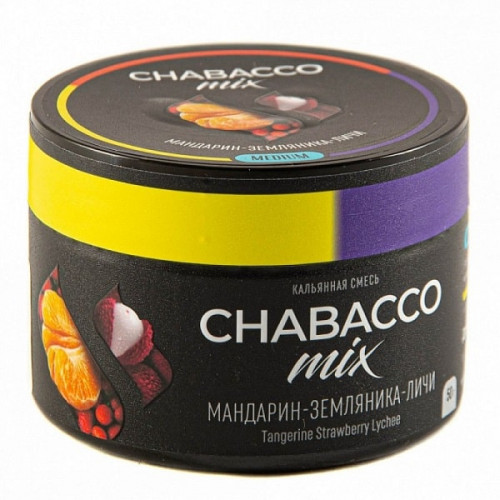 Бестабачная Смесь Chabacco Mix - Мандарин Земляника Личи 50 гр