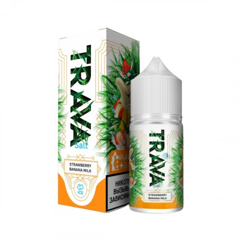 Ароматизатор Trava - Strawberry Banana Milk (Клубника Банан Молоко Лёд) (на 30 мл)