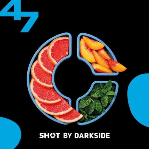 Табак для кальяна Dark Side Shot - 47 Персик Грейпфрут Мята 25 гр