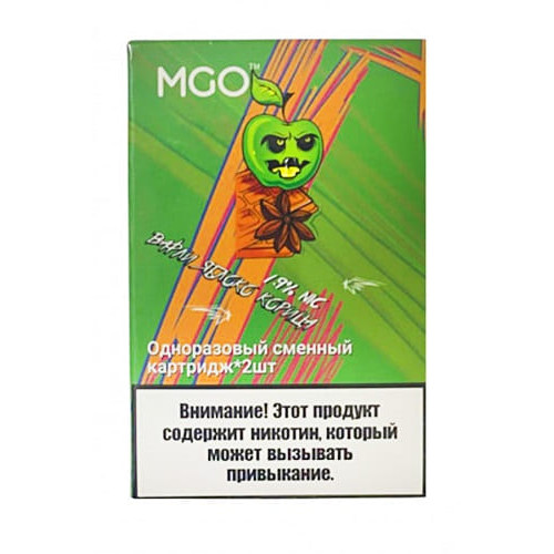Картридж MGO 1x1500 Вафли Яблоко Корица