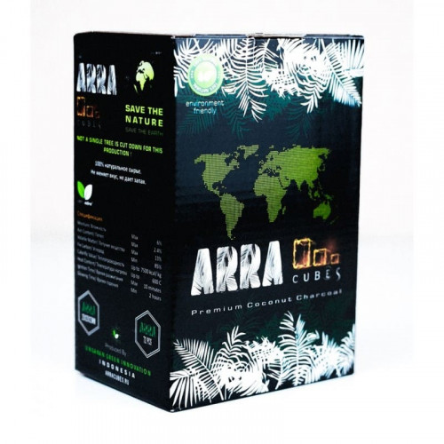 Кокосовый уголь для кальяна Arra 72 шт (25 мм)