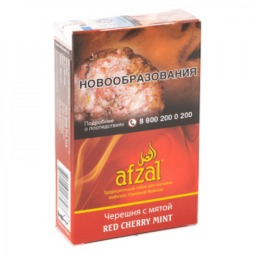 Табак для кальяна Afzal - Red Cherry Mint (Черешня с Мятой) 40 гр