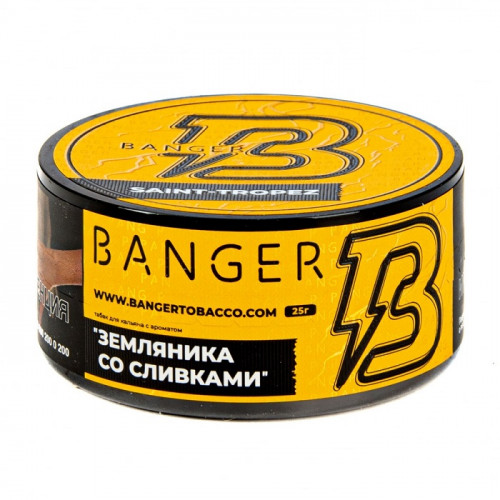Табак для кальяна Banger - Saint-Tropez (Земляника со Сливками) 25 гр