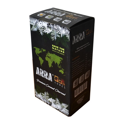 Кокосовый уголь для кальяна Arra 96 шт (22 мм)
