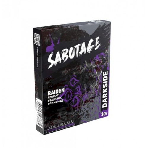 Табак для кальяна Dark Side Sabotage - Raiden (Базилик Лимонад) 30 гр