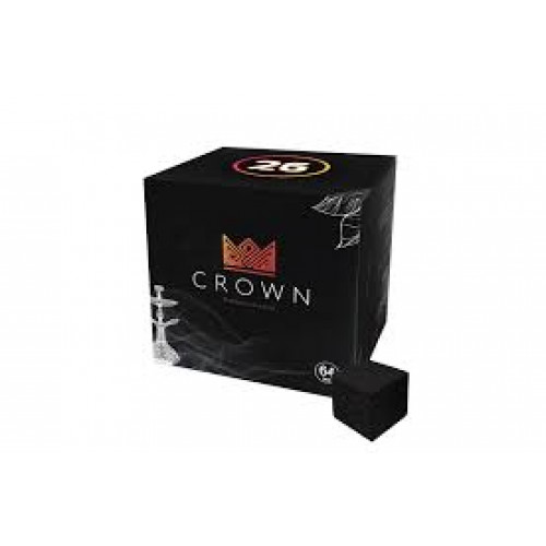 Кокосовый уголь для кальяна Crown 64 шт (26 мм)