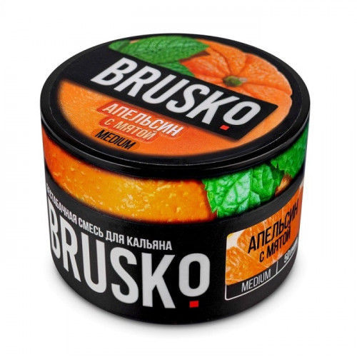 Бестабачная Смесь Brusko Medium - Апельсин с Мятой 50 г