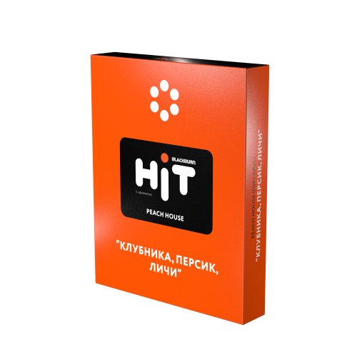 Табак для кальяна Hit - Peach House (Клубника Персик Личи) 30 гр
