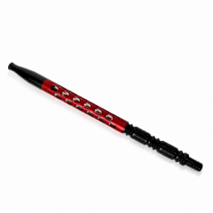 Алюминиевый мундштук Hoop Glass Red