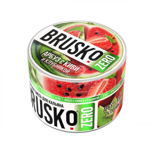 Бестабачная Смесь Brusko Zero - Арбуз с Киви и Клубникой 50 г