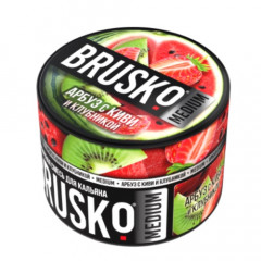 Бестабачная Смесь Brusko Medium - Арбуз с Киви и Клубника 50 г